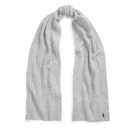 Apaszki i szaliki damskie - Szalik Polo Ralph Lauren 455956296004 Szary - miniaturka - grafika 1