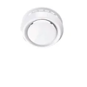 Rury i kanały wentylacyjne - Anemostat z kołnierzem 100 mm biały abs - miniaturka - grafika 1