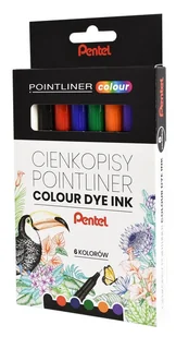 Pentel Cienkopis 6kol 0.4 Fib Pen S40-ST6PL Wb - Cienkopisy - miniaturka - grafika 1
