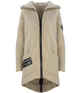 Długa bluza damska z kapturem parka gruba ciepła-XL - Bluzy damskie - miniaturka - grafika 1