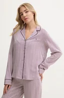 Piżamy damskie - Tommy Hilfiger koszula piżamowa damska kolor biały UW0UW05635 - miniaturka - grafika 1