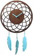 Zegary - Nextime Zegar ścienny (brązowy) Dreamcatcher - miniaturka - grafika 1