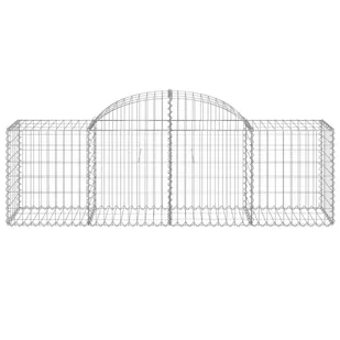 VIDAXL Kosze gabionowe, 30 szt, 200x50x60/80 cm, galwanizowane żelazo - Ogrodzenia - miniaturka - grafika 5