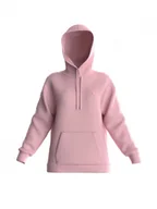 Koszulki sportowe damskie - Damska bluza dresowa nierozpinana z kapturem Guess Brenda - różowa - GUESS - miniaturka - grafika 1
