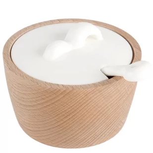 ZESTAW CUKIERNICZKA DREWNIANA CUKIERNICA +ŁYŻECZKA - Cukiernice - miniaturka - grafika 1