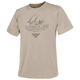 Koszulka męska Helikon-Tex T-Shirt (Outback Life) Rozmiar: XXL / Kolor: beżowy - Koszulki sportowe męskie - miniaturka - grafika 1