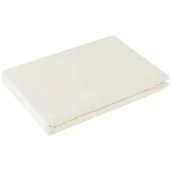 Prześcieradła - Eurofirany Prześcieradło satynowe kremowe 160x210 - bez gumki 100% bawełna ef-prze-sat-k-160x210 - miniaturka - grafika 1