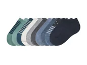 Skarpetki dla dzieci - lupilu® Skarpetki stopki dziecięce z biobawełną, 10 par (turkusowy/niebieski/granatowy, 23/26) - miniaturka - grafika 1