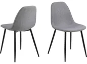 Krzesła - Actona Krzesło Wilma jasnoszare - 0000064322 - miniaturka - grafika 1