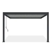 Kratki i pergole - Przyścienna pergola ELEGANCE WALL 3x4 Anthracite/Light Grey - Gutroof - miniaturka - grafika 1