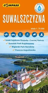 Mapa turystyczna - Suwlaszczyzna laminowana - książka - Obcojęzyczne przewodniki, mapy i atlasy - miniaturka - grafika 1