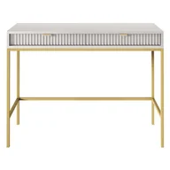 Biurka - Toaletka NOVA T104 Szara / rama złota - miniaturka - grafika 1