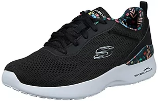 Skechers Damskie 149756 BKMT Sneakersy, czarne siateczki/wielokolorowe wykończenie, rozmiar 6,5 UK, Black Mesh Multi Trim, 39.5 EU - Sneakersy damskie - miniaturka - grafika 1