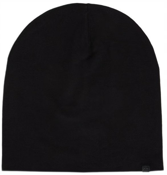 Czapka bawelniana beanie przejsciowa 4F U675 20S czarny