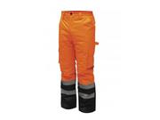 Odzież robocza - Ocieplane spodnie robocze odblaskowe pomarańczowe Dedra : Rozmiar - XXXL (60) - BH80SP2-XXXL - miniaturka - grafika 1