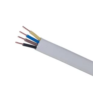 Przewód YDYp 4x4 żo 450/750V biały HD; TELE-FONIKA - Przewody elektryczne - miniaturka - grafika 1