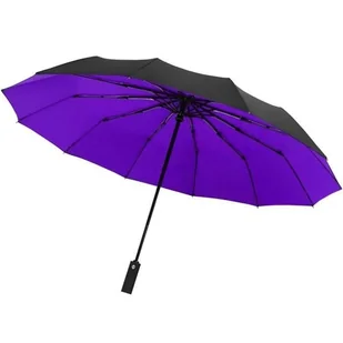Parasol kompaktowy - 105 cm - czarny / fioletowy - Parasole - miniaturka - grafika 1