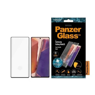 PANZERGLASS SZKŁO HARTOWANE CURVED SUPER+ SAMSUNG NOTE 20 CASE FRIENDLY ANTYBAKTERYJNE CZARNY USZKODZONE OPAKOWANIE - Szkła hartowane na telefon - miniaturka - grafika 1
