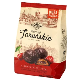 Kopernik Pierniki toruńskie w czekoladzie z nadzieniem o smaku wiśniowym 300 g - Ciastka - miniaturka - grafika 1