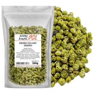 PIEPRZ ZIELONY ZIARNISTY 200g Aromatyczny naturalny ziarno jakość Kol-Pol - Pieprz - miniaturka - grafika 1