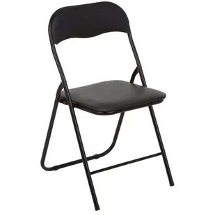 Krzesło składane PATIO 47905 Czarny - Fotele i krzesła ogrodowe - miniaturka - grafika 1