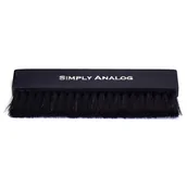 Akcesoria gramofonowe - Szczotka do płyt winylowych SIMPLY ANALOG Vinyl Record Brush Czarny - miniaturka - grafika 1