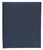 Albumy fotograficzne - Album wklejany Linen Blue 40 stron czarnych Len - miniaturka - grafika 1