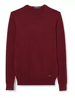 Swetry męskie - Gianni Lupo GL33398-F22 sweter męski, bordowy, S (DE), bordowy, S-4XL - miniaturka - grafika 1
