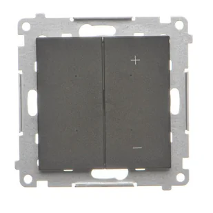 Kontakt Simon Ściemniacz do LED ściemnialnych klawiszowy Simon 55 - czarny mat - Wyłączniki światła i elektryczne - miniaturka - grafika 1