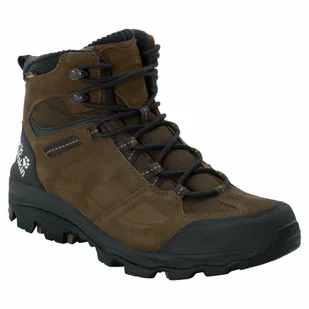 Buty zimowe męskie Jack Wolfskin VOJO 3 WT TEXAPORE MID M brown / phantom - 44 - Buty trekkingowe męskie - miniaturka - grafika 1