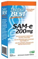 Witaminy i minerały - Doctor's Best - SAMe, 200mg, 60 tabletek - miniaturka - grafika 1