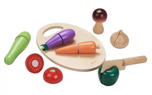 ClassicWorld Warzywa do krojenia na desce CL2825 - Zabawki AGD - miniaturka - grafika 1