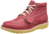 Botki damskie - Kickers Unisex Kick Hi Ve botki, czerwone, rozmiar 6,5, Czerwony - miniaturka - grafika 1