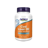 Witaminy i minerały dla sportowców - NOW Cod Liver Oil 1000mg - 90softgels - miniaturka - grafika 1
