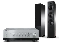 Zestawy stereo - Yamaha R-N1000A (srebrny) + Tesi 6 (czarny) - miniaturka - grafika 1