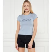 Koszulki i topy damskie - GUESS T-shirt ATELIER R5 | Slim Fit - miniaturka - grafika 1