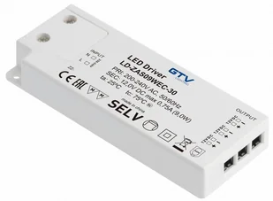 Zasilacz Led Slim Easy Click 12V/9W z miniAMP Gtv - Akcesoria do oświetlenia - miniaturka - grafika 1