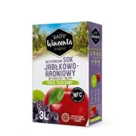 Soki i napoje niegazowane - Sady Wincenta Sady Wincenta Sok 100% jabłkowo-aroniowy naturalnie mętny tłoczony NFC 3 l - miniaturka - grafika 1