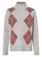 Swetry damskie - MOS MOSH - Sweter damski, szary|różowy|wielokolorowy - miniaturka - grafika 1