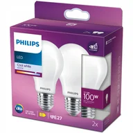 Żarówki LED - 2x Żarówka Led E27 A60 10.5W 100W 1521lm 4000K Neutralna Filament Philips - miniaturka - grafika 1