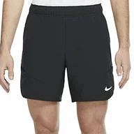 Spodenki damskie - Nike Męskie szorty Nikecourt Dri-Fit Advantage, czarny/biały, DD8329-010, 2XL - miniaturka - grafika 1