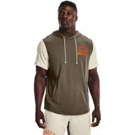 Koszulki sportowe męskie - Koszulka męska Under Armour Rival Terry CB SS Hoodie - miniaturka - grafika 1