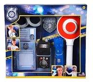 Zabawki i gry sportowe - Simba 108101003 - zestaw policji drogowej, 7 części, latarka, chochla, kajdanki, znak policyjny, mandaty, dowód osobisty, radio, odgrywanie ról, karnawał, od 3 lat - miniaturka - grafika 1