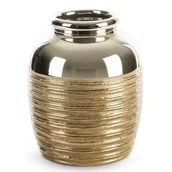 Wazony i flakony - Wazon Ceramiczny Dori 20X20X25 Złoty - miniaturka - grafika 1