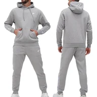 Dresy męskie - Nike komplet dresowy bluza spodnie ocieplany dres męski szary FB7296-063 S - miniaturka - grafika 1