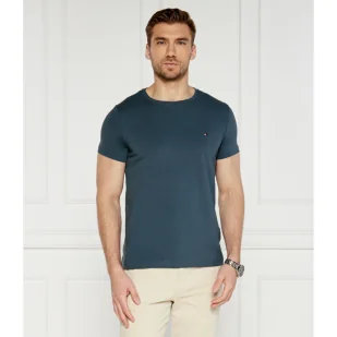 Tommy Hilfiger T-shirt | Slim Fit | stretch - Koszulki męskie - miniaturka - grafika 1