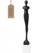 Figurki dekoracyjne - Rzeźba Dekoracyjna Wysoka Duża Figurka Kobiety 43cm z Marmurową Podstawą - miniaturka - grafika 1
