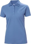 Koszulki i topy damskie - Women's HELLY HANSEN Manchester Polo T-shirt, light blue, M L - miniaturka - grafika 1