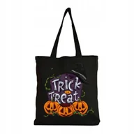 Torby i wózki na zakupy - Eko Torba na ramię Zakupy Shopper Torebka Bawełniana Halloween Dynia #47 - miniaturka - grafika 1