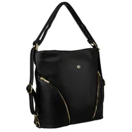 Torebki damskie - Shopperka damska Rovicky R-KP-18-A19 czarna - ROVICKY - miniaturka - grafika 1